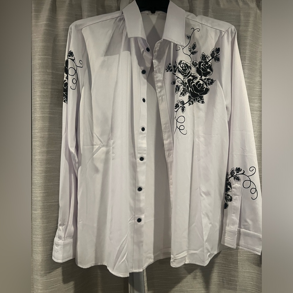 Floral classy button up